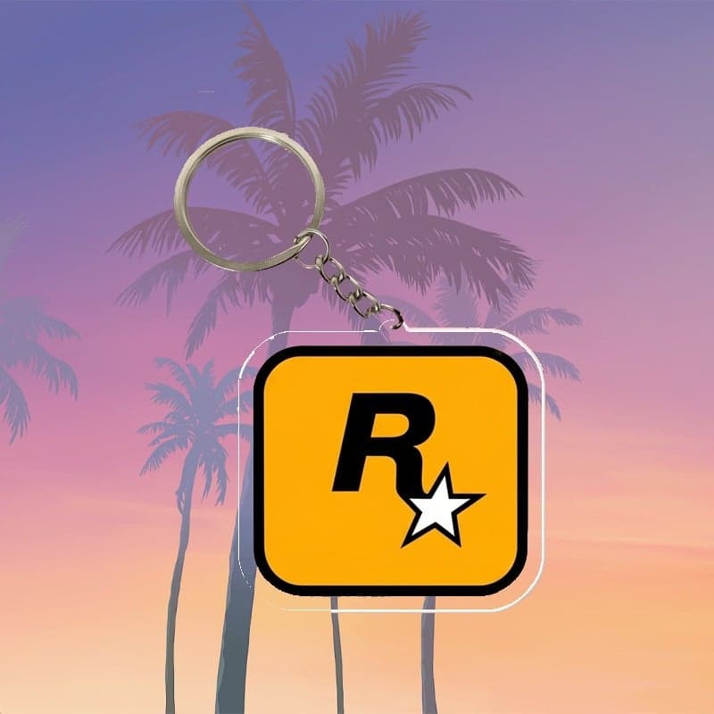 Porte-clés Rockstar Games — Jaune