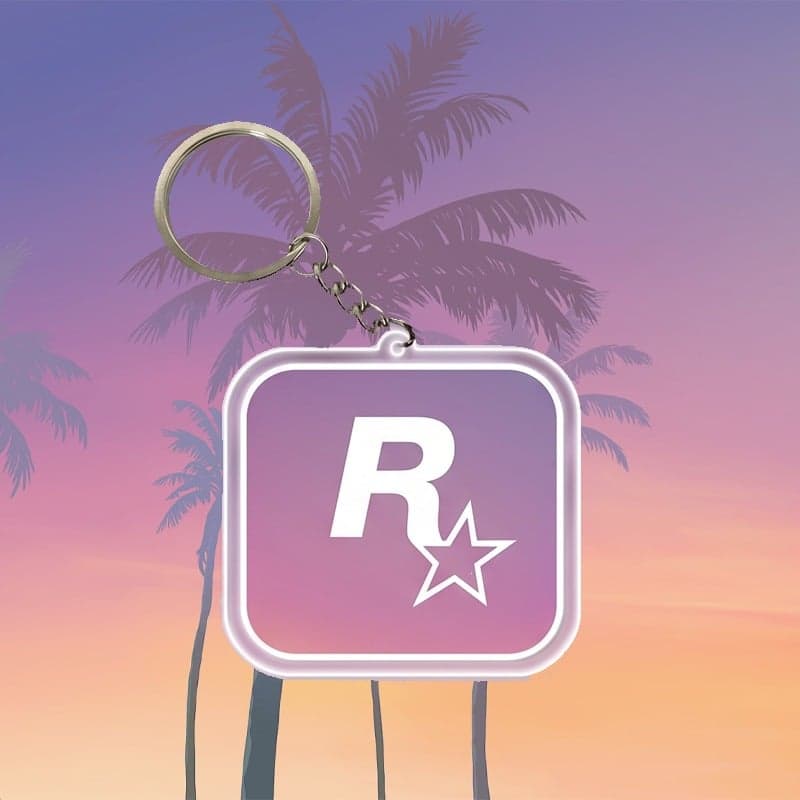 Porte-clés Rockstar Games — Rose