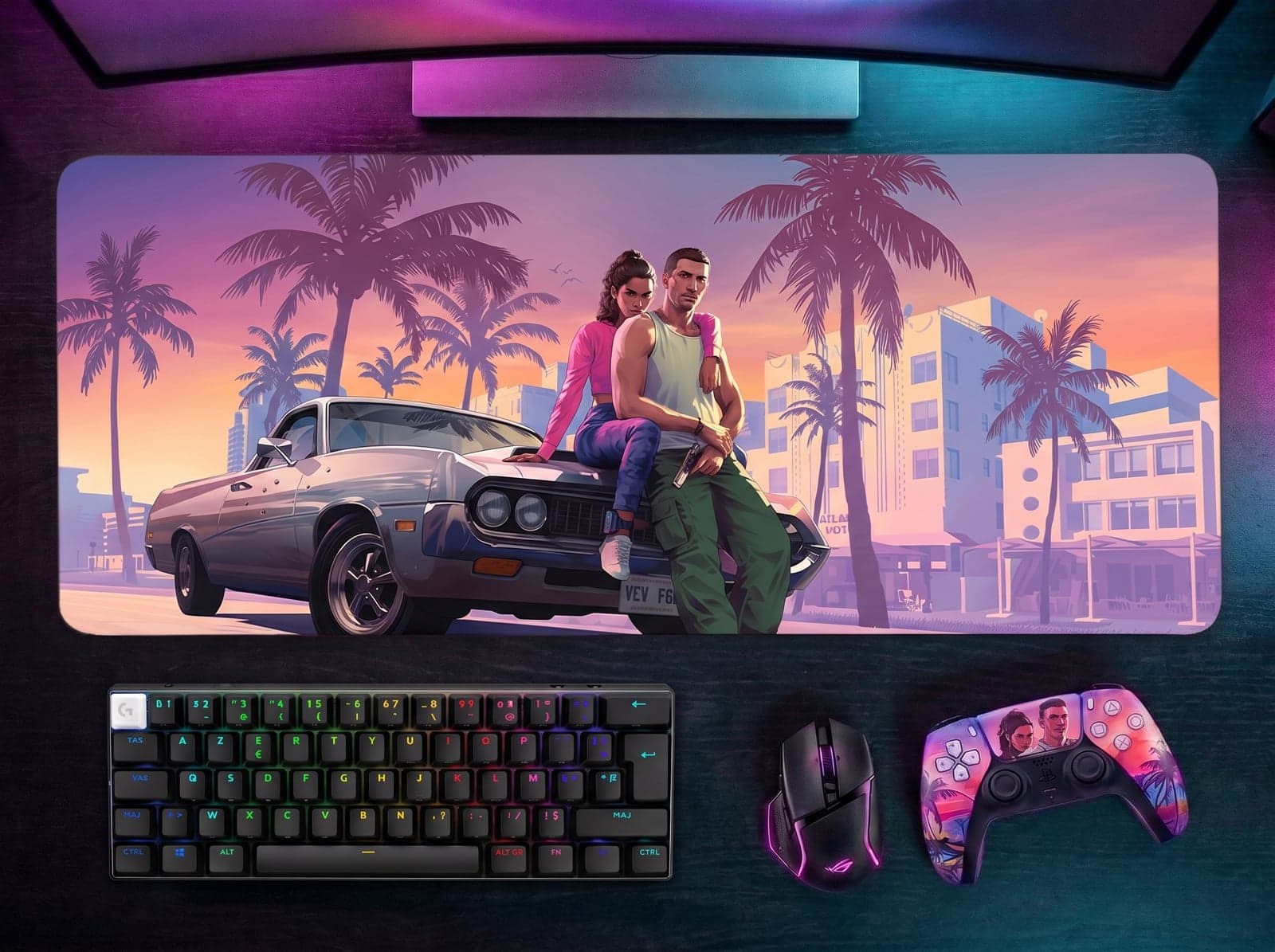 Tapis de souris GTA 6 — Coucher de soleil